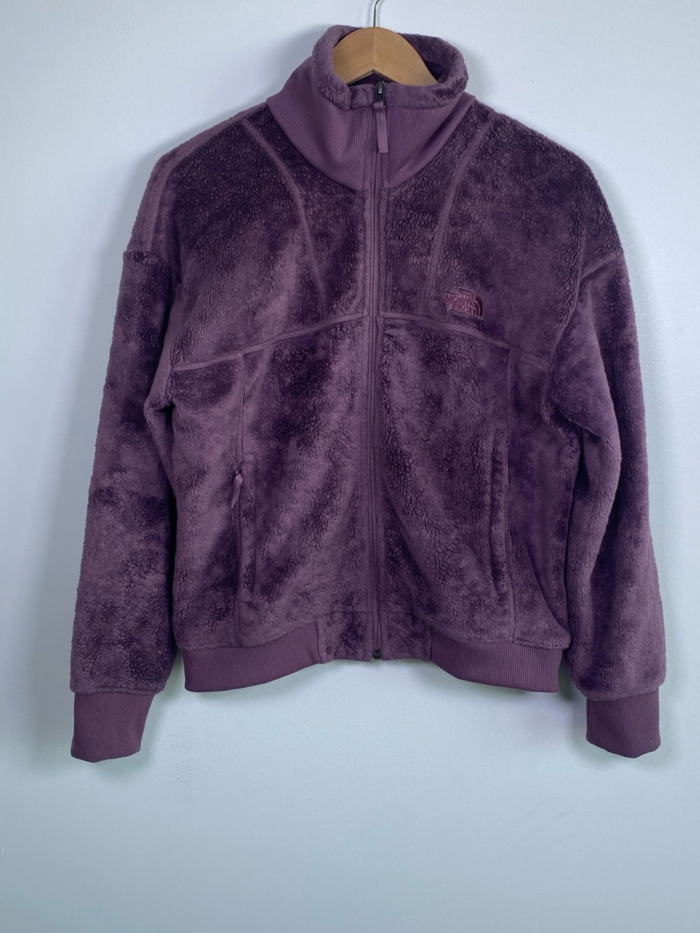 The North Face Womens Plush Full-Zip Jacket - Purple Size Medium